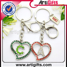 Wholesale rhinestone alphabet key chain